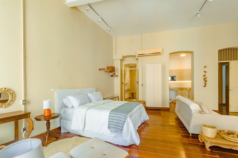 Studio em casarão de época 2 quartos até 6 hóspedes