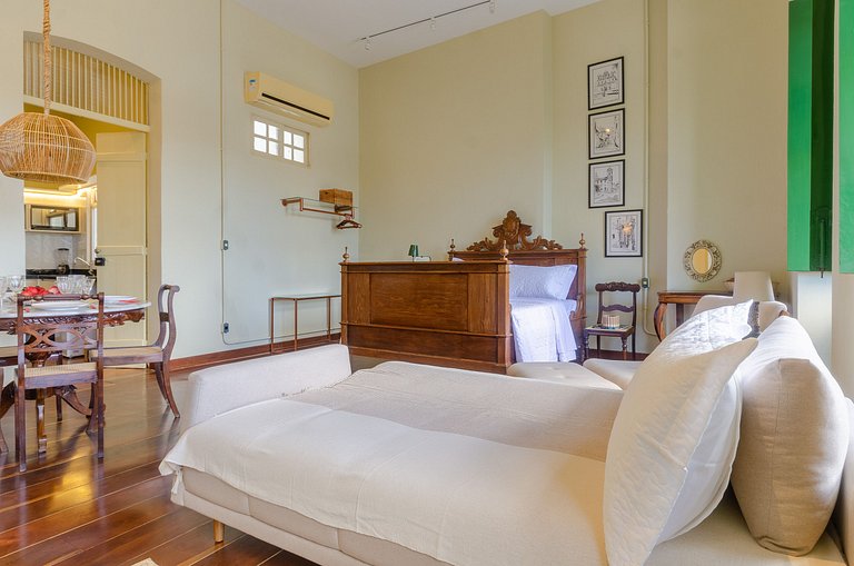 Experiência Cultural em Casarão de Época - Studio até 6 hósp