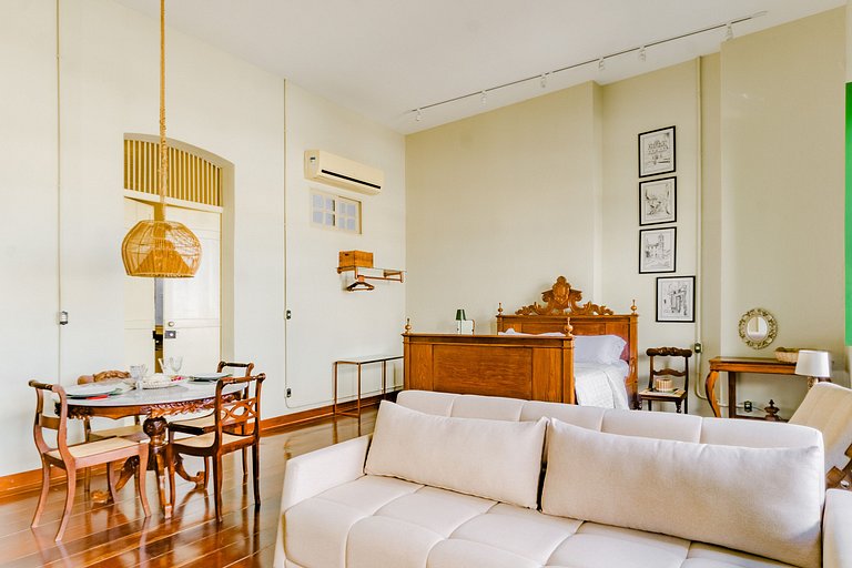 Experiência Cultural em Casarão de Época - Studio até 6 hósp